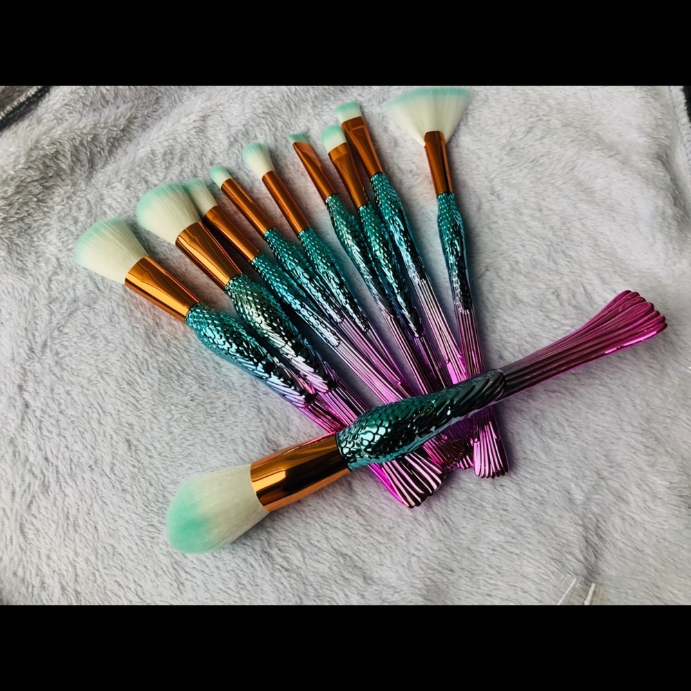 Mermaid makeup brushes set BN - Picture 5 of 8